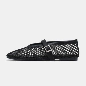 Source Unknown Black Mesh Flats